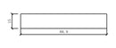 Toucan MDF Molding Baseboard C-08 casing Flat 5/8"*3-1/2"*8'