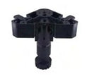 EUROFIT-Folding Cabinet Leg - Black - Plastic - Flat Base CL-KP468