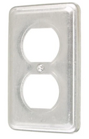 Utility Metal Box Cover 11C1, 2-3/8" Wide-Duplex Outlet