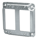 4" Sq. - 1/2" Raised, Double GFI