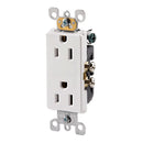 15A 125V 2P/3W Decor Duplex WH