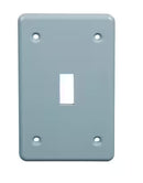 1-Gang Gray Weatherproof Electrical Switch Receptacle Box Cover