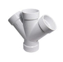 1-1/2 in. PVC DWV 45-Degree All Hub Double Wye Fitting