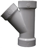 2" Hub DWV PVC 45-Degree Wye
