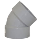 3 inch 45 degree PVC DWV Short Turn Elbow