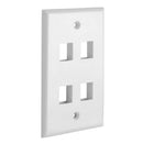 4 Ports Wall Plate