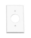 1-Gang Single 1.406 Inch Hole Device Receptacle Wallplate