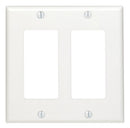 LEVITON - 2 Gang Decora Duplex Wallplate for 347V