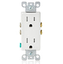LEVITON - 15A 125V TP Decora Receptacle WH - T5325-W