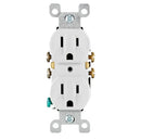 LEVITON - 15A 125V 5-15R, 2P/3W, Duplex Receptacle WH / 5320-WCP