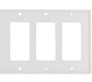 LEVITON - WHITE WALLPLATE 3GANG 80411-NW