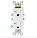 LEVITON - Receptacle Tamper-Resistant Decora Duplex 20A-125V - T5825-W