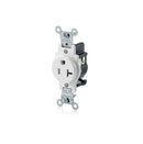LEVITON - 20 Amp Single Receptacle/Outlet/2801-W - 5801-W