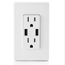 LEVITON - 15A 125V Decora Duplex + USB TP Receptacle