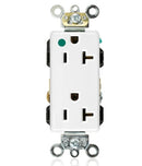 LEVITON - 20 Amp Decora Plus Duplex Receptacle/Outlet, Hospital Grade, Self-Grounding