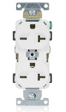 LEVITON - 20 Amp Duplex Receptacle/Outlet, Commercial Grade, Self-Grounding