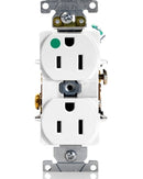 LEVITON - 15 Amp Duplex Receptacle/Outlet, Hospital Grade, Self-Grounding
