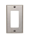 LEVITON - STAINLESS STEEL WALLPLATE 1GANG DECORA STANDARD SIZE