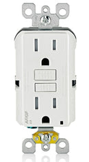 LEVITON - WH DUAL FUNCT AFCI ST GFCI REC 15A-125V
