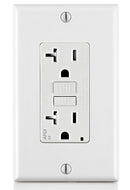 LEVITON - AFTR2-W SmartlockPro Outlet Branch Circuit Arc-Fault Circuit Interrupter Receptacle (1-PACK)