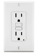 LEVITON - WHITE SELFTEST NON TAMPER RESIST GFCI 15A125V WITH WALLPLATE
