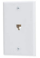 Vista_B47170/Phone Jack w/Plate - White