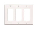 LEVITON - PJ263-W/3-Gang Decora/GFCI Device Decora Wallplate/Faceplate