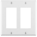 LEVITON - WHITE WALLPLATE 2GANG STANDARD SIZE DECORA WITH SCREW