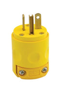 LEVITON - 20 Amp, 125 Volt, NEMA 5-20P, 2P, 3W, Plug-Yellow