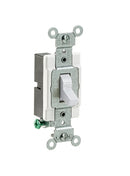 LEVITON -  CS115-2W 15 Amp, 120/277 Volt, Toggle Single-Pole Ac Quiet Switch
