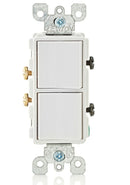 LEVITON - CS WH COMB DECO 2 SINGLE POLE 15A125V SW