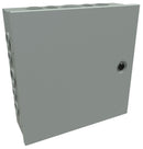 N1 Hinge Cover w/KO's - 12 x 12 x 4 - Steel/Gray