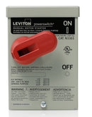 30 Amp, 600 Volt, Toggle In Type 3R Enclosure Three-Pole AC Motor Starting Switch