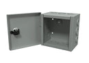 N1 Hinge Cover w/KO's - 6 x 6 x 4 - Steel/Gray