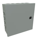 N1 Hinge Cover w/KO's - 10 x 10 x 4 - Steel/Gray