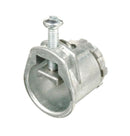 3/8" (1/2" KO) SADDLE TYPE CONNECTOR FOR FIEX/ BX/ NM: ZINC