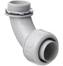 1/2 90Degree Plastic Liquid Tight Connector -Component Type - Gray