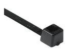 Black Std Tie 8" 100/Lbl BG / T50R0C2