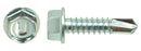 Hex Washer Head Zinc Plated 10-16 x 1-1/2, 3 Point, Driling .175/7 ga
