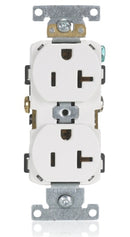 LEVITON - 20 Amp Duplex Receptacle/Outlet, Commercial Grade, Self-Grounding