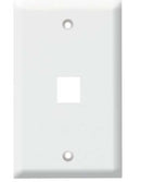 Wall Plate 1 Port Wall Plate for Keystone Jack, White