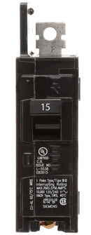Siemens BQ1B015 - Bolt on Thermal Magnetic Circuit Breaker - 1-Pole - 15 Amps