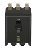 Square D Bolt On Circuit Breaker, 3 - Pole, 15 Amp, 120/240VAC