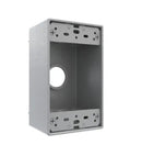 SB375S,1-Gang Weatherproof Box, Three 3/4 in. Threaded Outlets, Gray