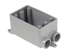 FSSB-050,1-Gang 2 x 1/2 in. Unthreaded Hubs Weatherproof PVC Device Box