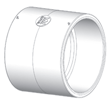 CANPLAS 6 in. PVC DWV Socket Coupling