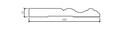 Molding: B-06 Colonial Baseboard 4"