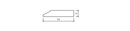 Molding: D-05 Bevel Doorstop 1-3/4"