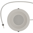 RENO Lighting: Commercial grade downlight. 120V-347V. Multi-CCT and Multi-Wattage. 24″ Conduit cable (3 Size Available)