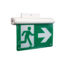 RENO Lighting: LED Edge-Lit Running Man Sign 90Mins Battery Back Up 120/277/347V